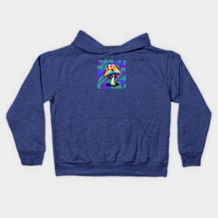 8 Bit Hallucinogenic Mushroom Kids Hoodie